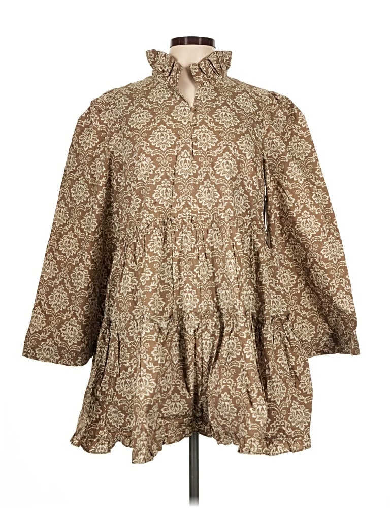 Hyacinth House Casual Dress In Brown