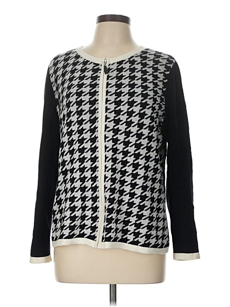 Pre-owned Talbots Outlet Cardigan Sweater In Black