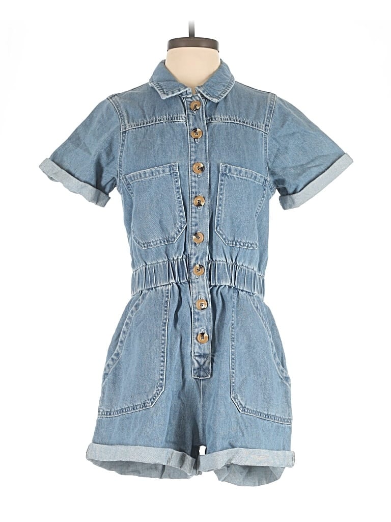 Pre-owned Gianni Bini Romper In Blue