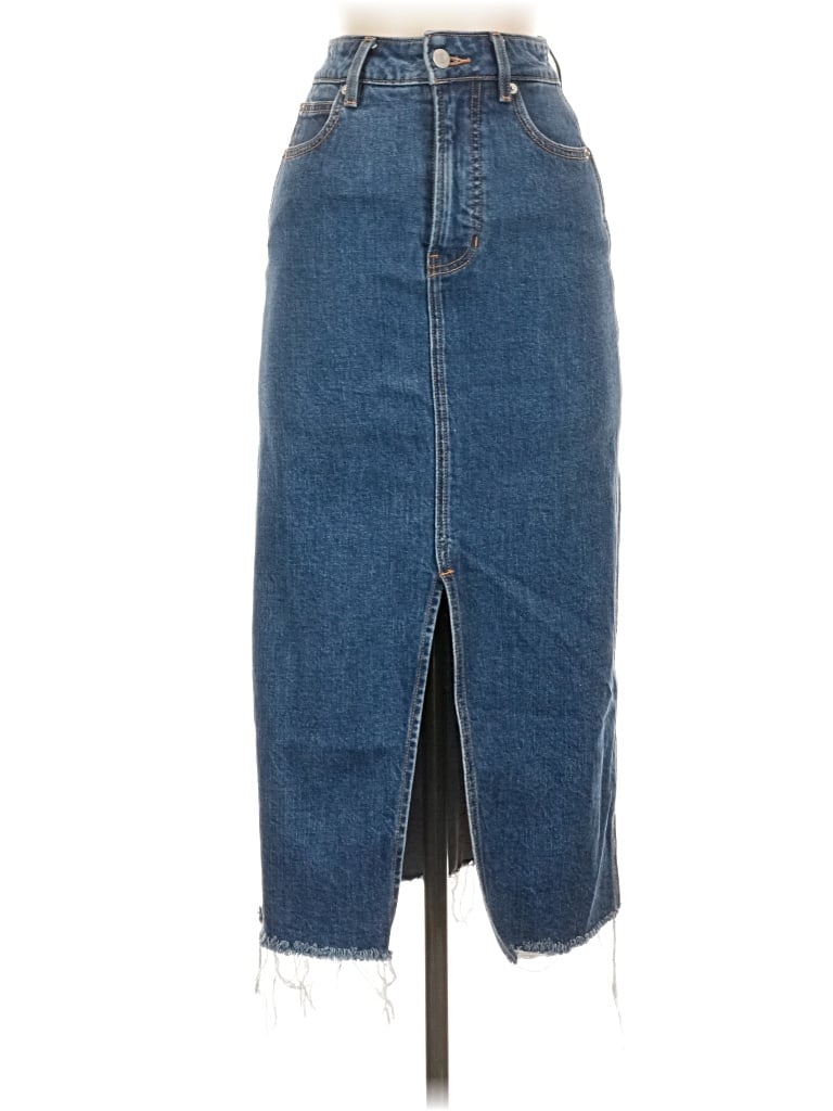Pre-owned Veronica Beard Jeans Denim Skirt In Blue