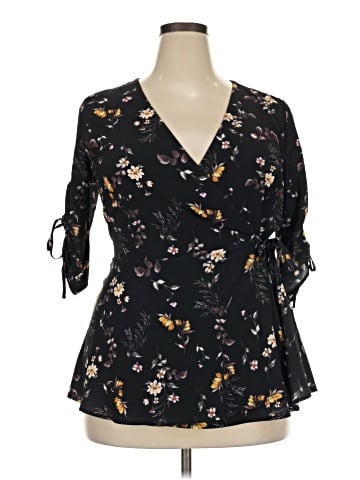 City Chic 3/4 Sleeve Blouse (view 1)