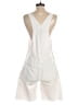Mother 100% Cotton White Ivory Overall Shorts Size XS - photo 2