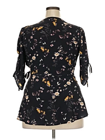 City Chic 3/4 Sleeve Blouse (view 2)