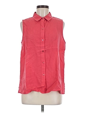Eileen Fisher Sleeveless Button-Down Shirt (view 1)