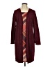 Perceptions Burgundy Casual Dress Size L - photo 1