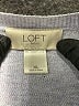 Ann Taylor LOFT Outlet 100% Cotton Silver Pullover Sweater Size XL - photo 7