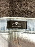 7 For All Mankind Color Block Blue Denim Shorts Size 24 waist - photo 3
