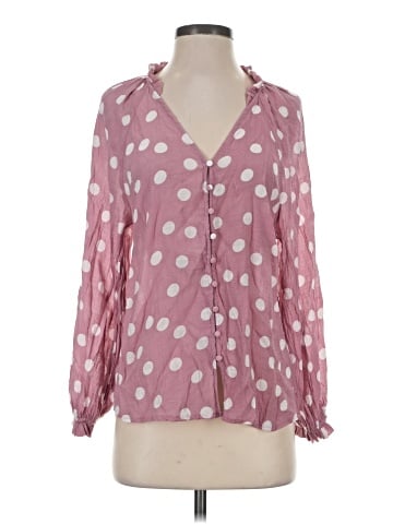 Indigo Rose Long Sleeve Blouse (view 1)