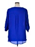Torrid 100% Polyester Blue 3/4 Sleeve Blouse Size 1X Plus (1) - photo 2