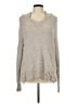 Green Tea Tweed Gray Pullover Sweater Size L - photo 1