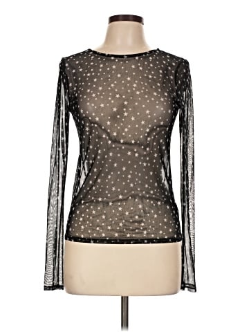 Zara W&B Collection Long Sleeve Top (view 1)