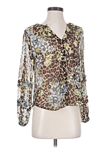 White House Black Market Long Sleeve Blouse (view 1)