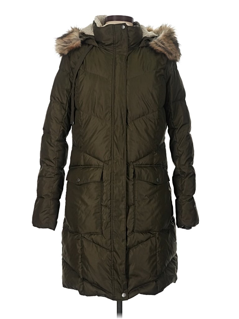 Pre-owned Eddie Bauer Coat In Green