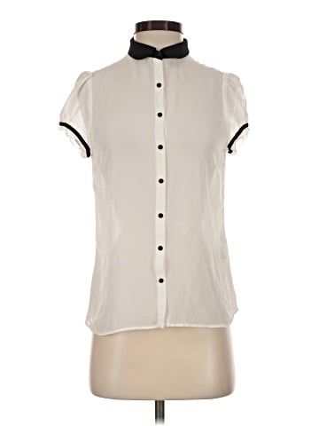 Zara Basic Short Sleeve Blouse (view 1)