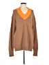 Tibi Color Block Brown Pullover Sweater Size M - photo 1