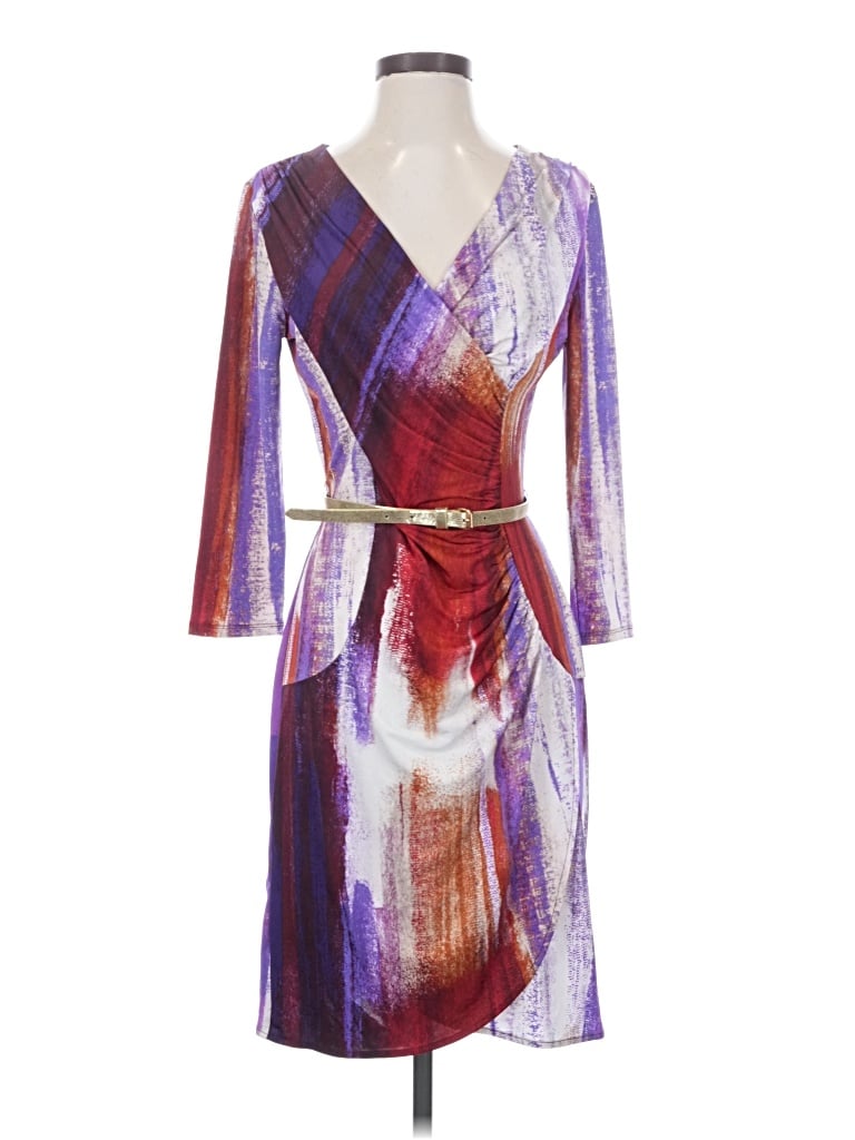 Pre-owned Dana Buchman Cocktail Dress In Purple