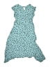Justice 100% Polyester Polka Dots Blue Dress Size 14 - photo 2