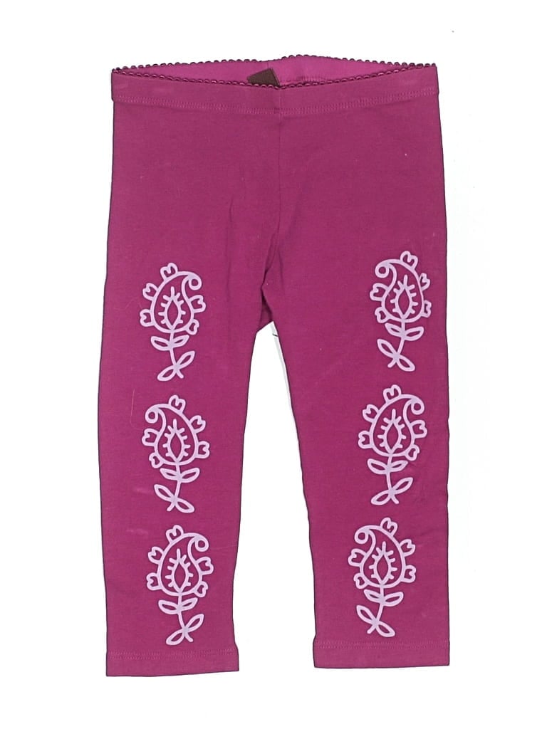 Pre-owned Tea Kids' Leggings In Purple