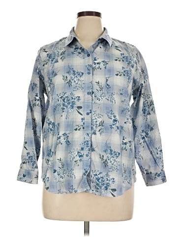 Coldwater Creek 3/4 Sleeve Button-Down Shirt (view 1)