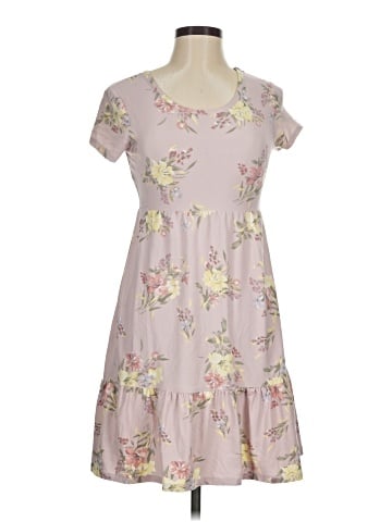 Pink Rose Casual Dress (view 1)