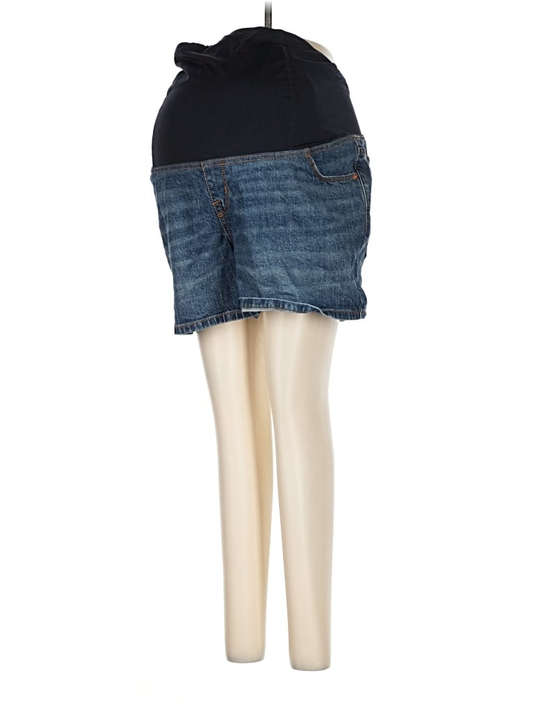 Pre-owned Isabel Maternity Denim Shorts In Blue
