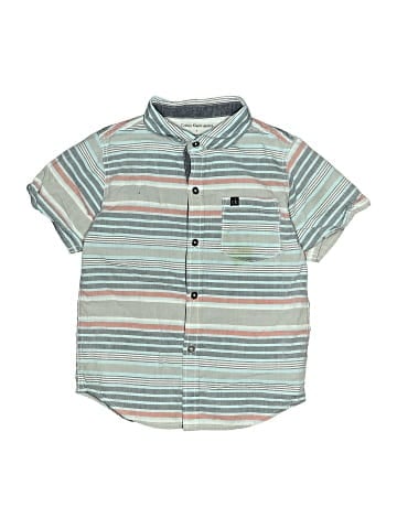 CALVIN KLEIN JEANS Short Sleeve Button-Down Shirt (view 1)