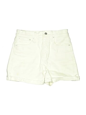 Madewell High-Rise Denim Shorts in Tile White (view 1)