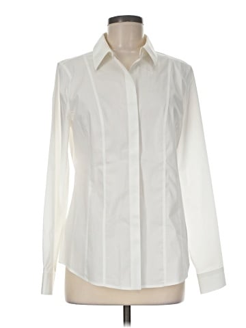 White House Black Market Long Sleeve Blouse (view 1)