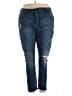 Melissa McCarthy Seven7 Solid Blue Jeans Size 22 - photo 1