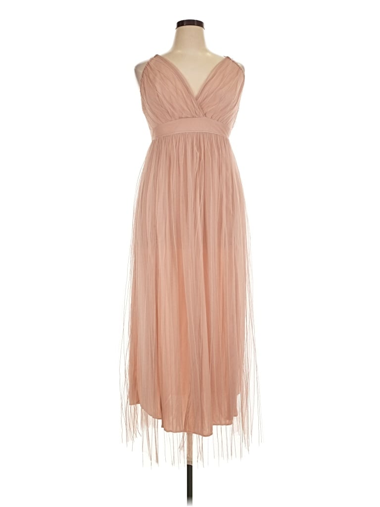 Pre-owned Simplee Cocktail Dress In Tan