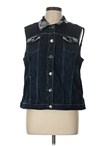Christopher & Banks Denim Vest (view 1)