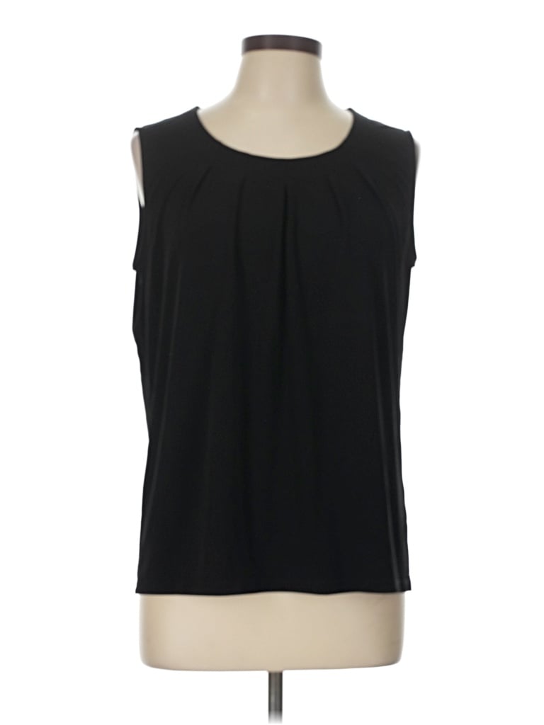 Pre-owned Jones Studio Sleeveless Blouse In Black