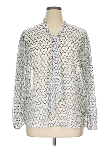 Adrianna Papell Long Sleeve Blouse (view 1)