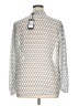 Adrianna Papell 100% Polyester Silver Long Sleeve Blouse Size XL - photo 2