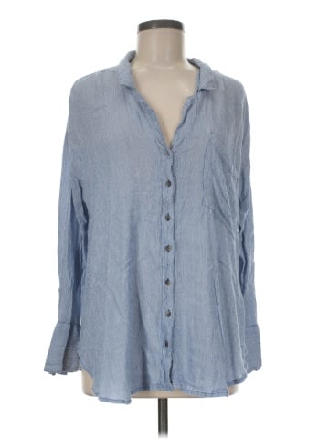 Free People 3/4 Sleeve Button-Down Shirt (view 1)