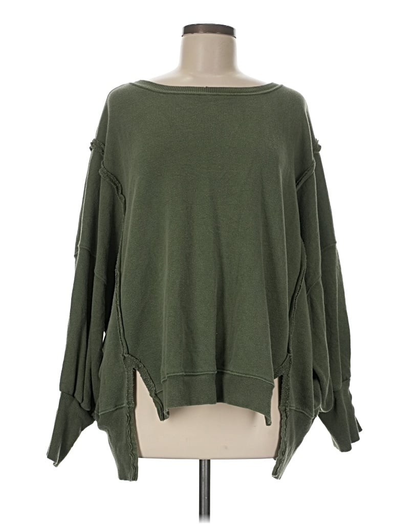 Pre-owned We The Free Sweatshirt In Green