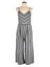 Eyeshadow Chevron-herringbone Gray Jumpsuit Size L - photo 1