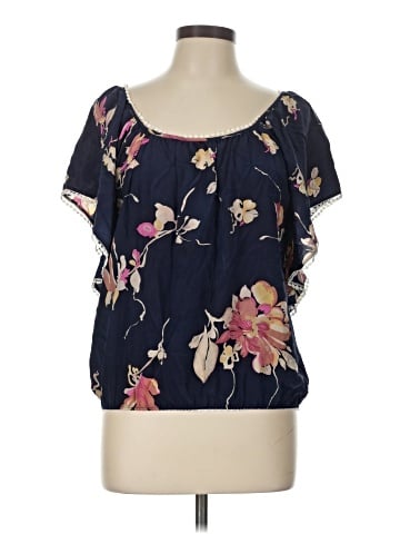 Yumi Kim Short Sleeve Silk Top (view 1)