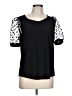 89th & Madison Black Short Sleeve Top Size L - photo 1
