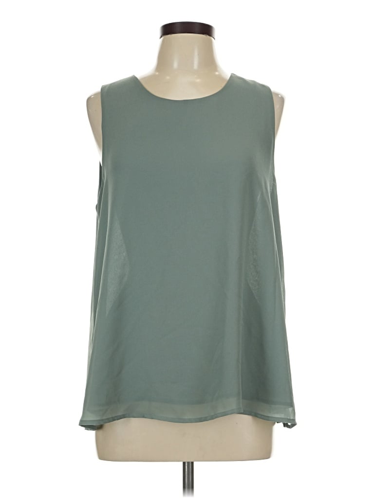 Pre-owned Pleione Sleeveless Blouse In Green