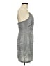 Lulus 100% Polyester Metallic Silver Cocktail Dress Size M - photo 4