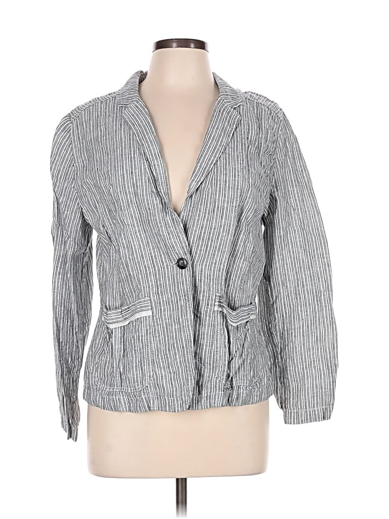 Pre-owned Caslon Blazer Jacket In Gray