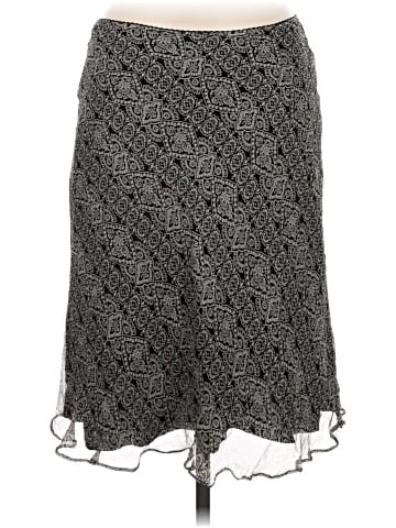White House Black Market Silk Skirt (view 1)