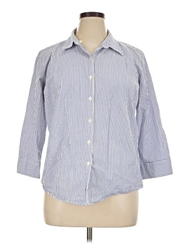 L.L.Bean 3/4 Sleeve Button-Down Shirt (view 1)