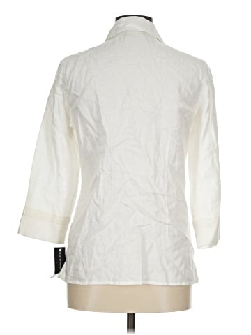 Statements 3/4 Sleeve Button-Down Shirt (view 2)