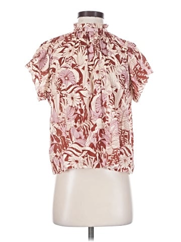 Birds of Paradis by Trovata Short Sleeve Blouse (view 1)