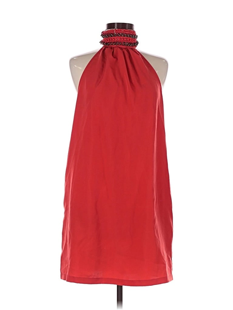 Pre-owned Zara Basic Cocktail Dress In Red
