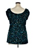 Cato Teal Short Sleeve Blouse Size XL - photo 2