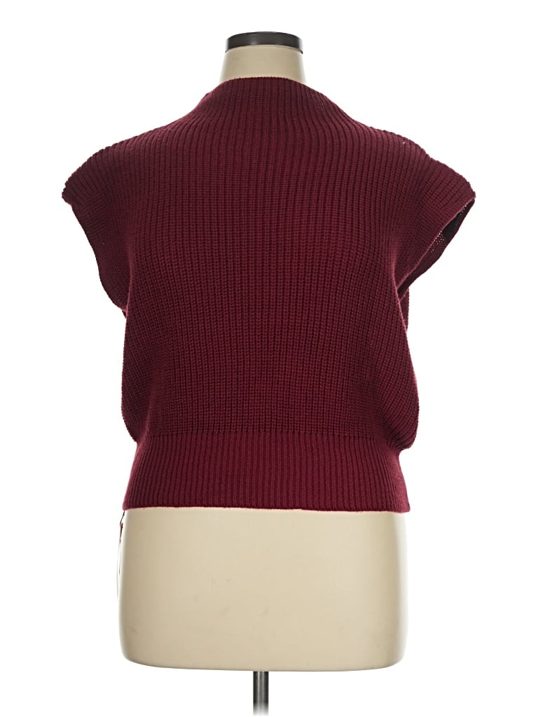 Cider Sweater Vest In Burgundy