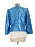 Kasper Metallic Blue Jacket Size 12 - photo 2